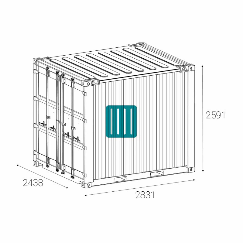 Conteneur 10 Pieds DRY DNV