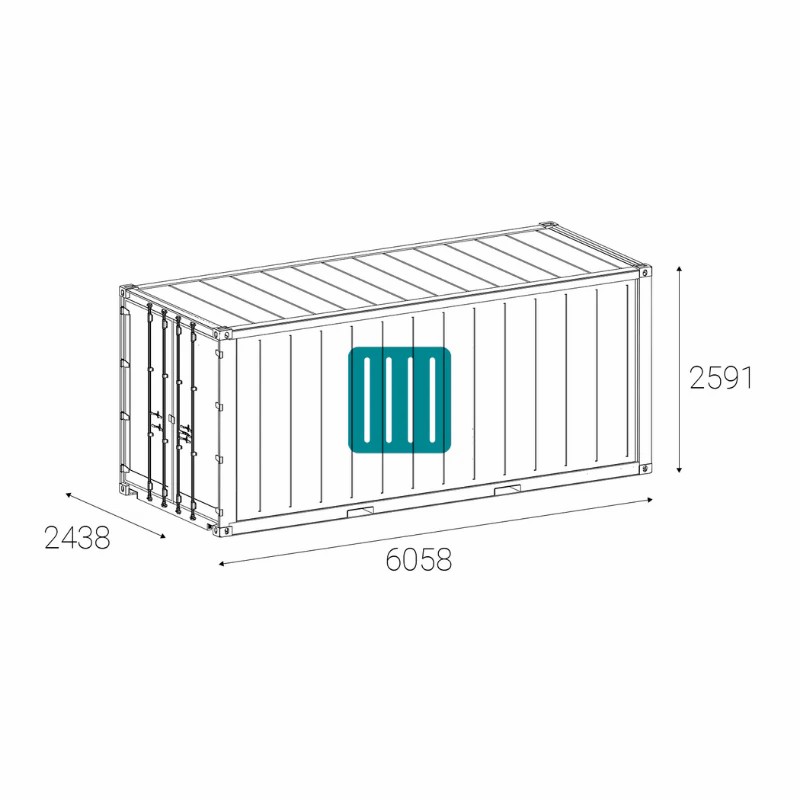 Conteneur 20 Pieds DRY Isotherme