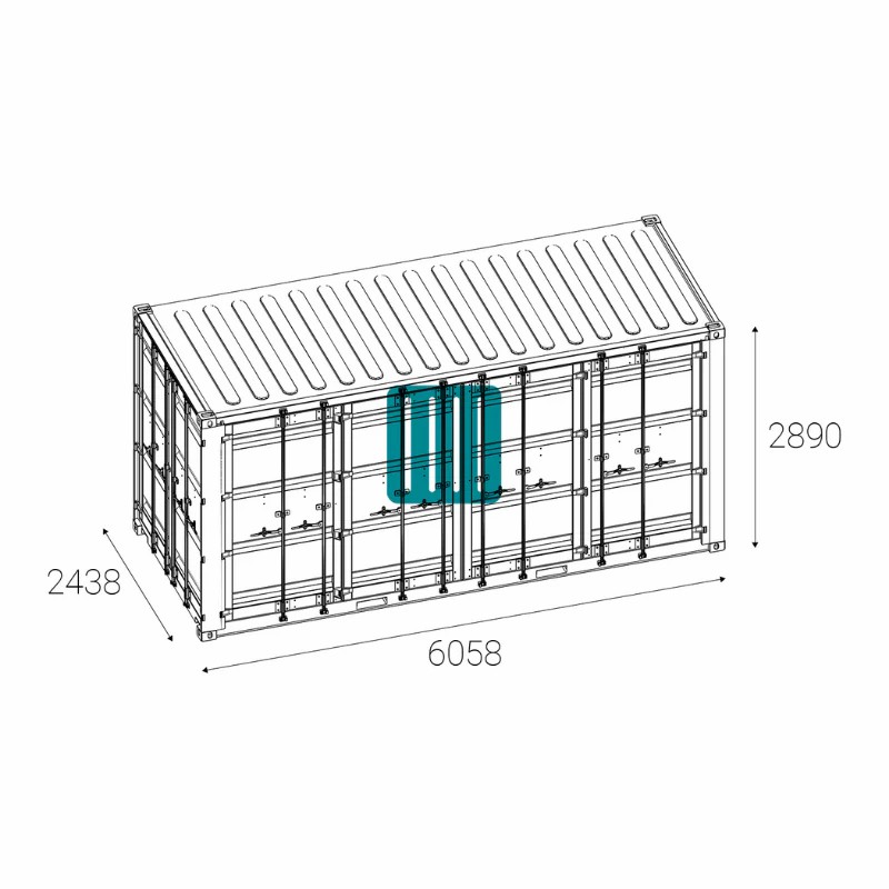 Conteneur 20 Pieds High Cube Open Side