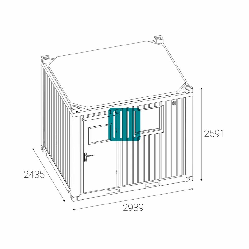 Module sanitaire 10 Pieds